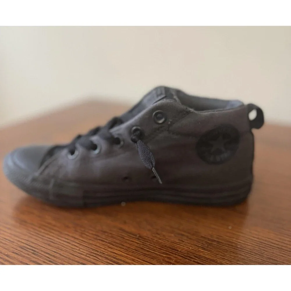 Converse Boy's CT AS Street Mid Almost Black/Blk Sneakers - Size 3.5  #658105F